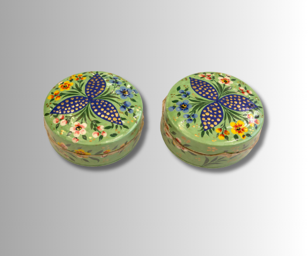 PAPIER MACHIE POWDER BOX